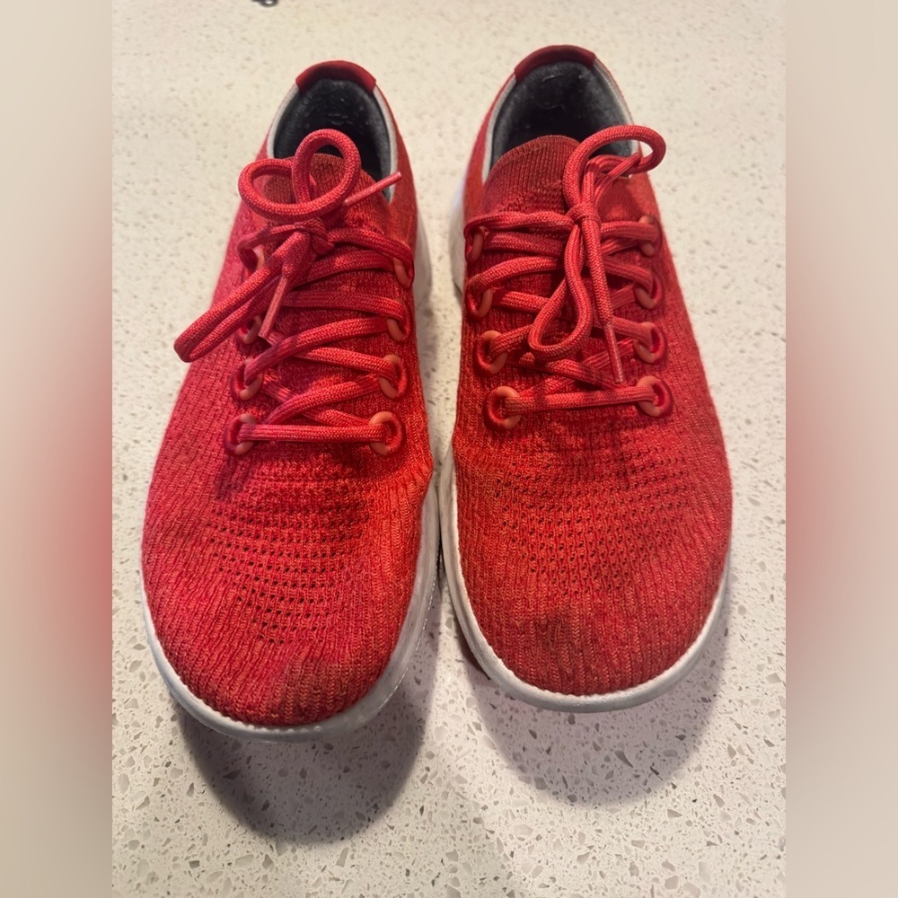 Allbirds Men 9 Dasher Running Sneakers Red